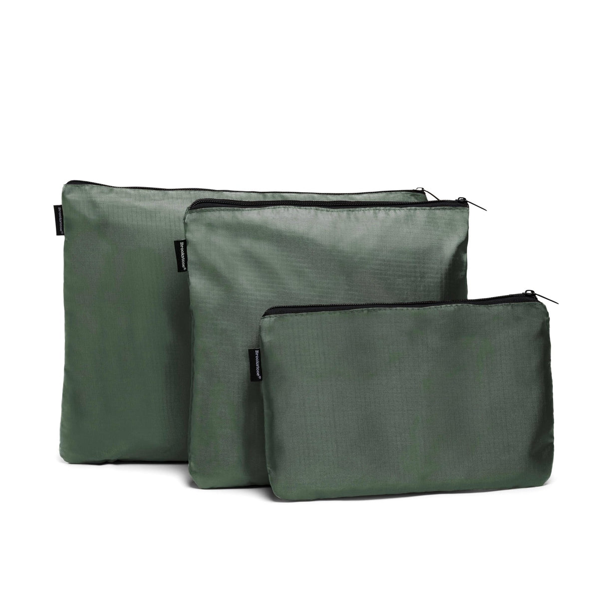 Travel Packing Cubes Set - 6 Compression Organizers for Luggage, Olive