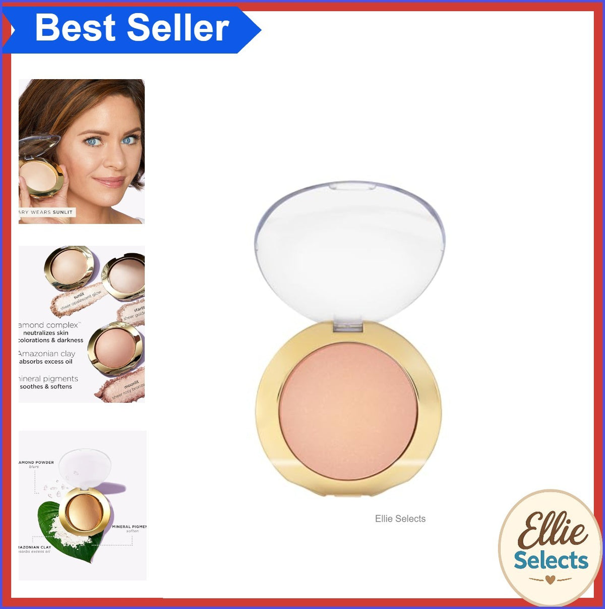 Buildable Rosy Bronze Finishing Powder - Vegan Cruelty-Free Face Makeup