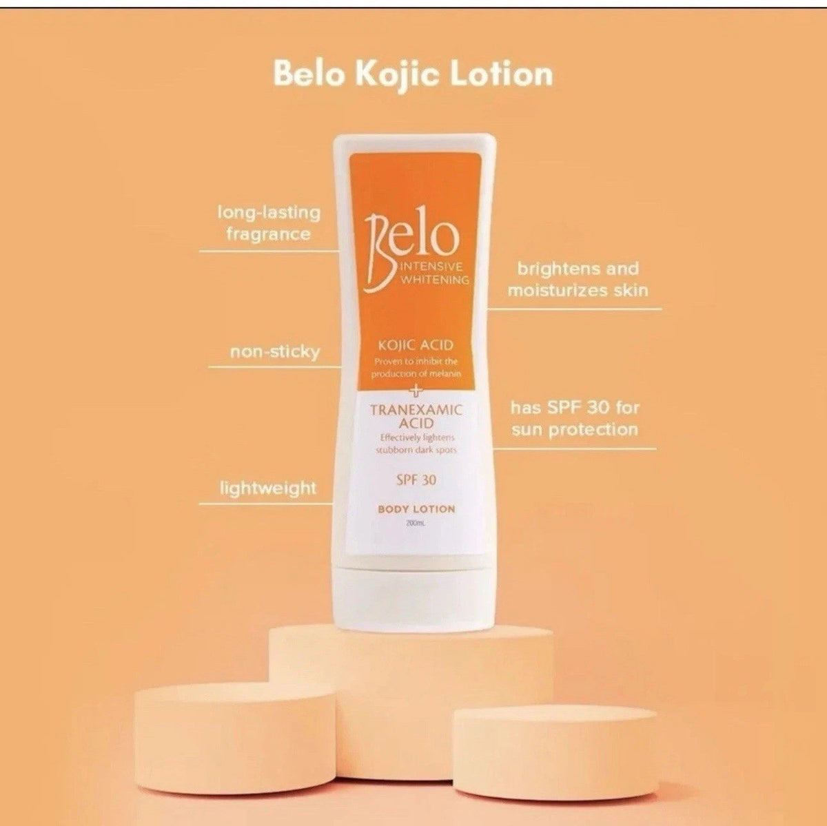 Intensive Whitening Kojic & Tranexamic Lotion 200ml SPF 30