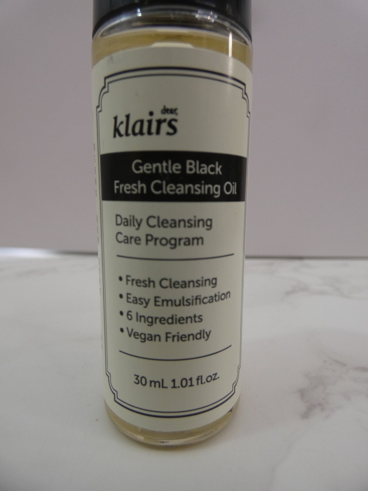 Travel Cleansing Oil 30ml - Gentle Black Fresh Facial Oil for Skin