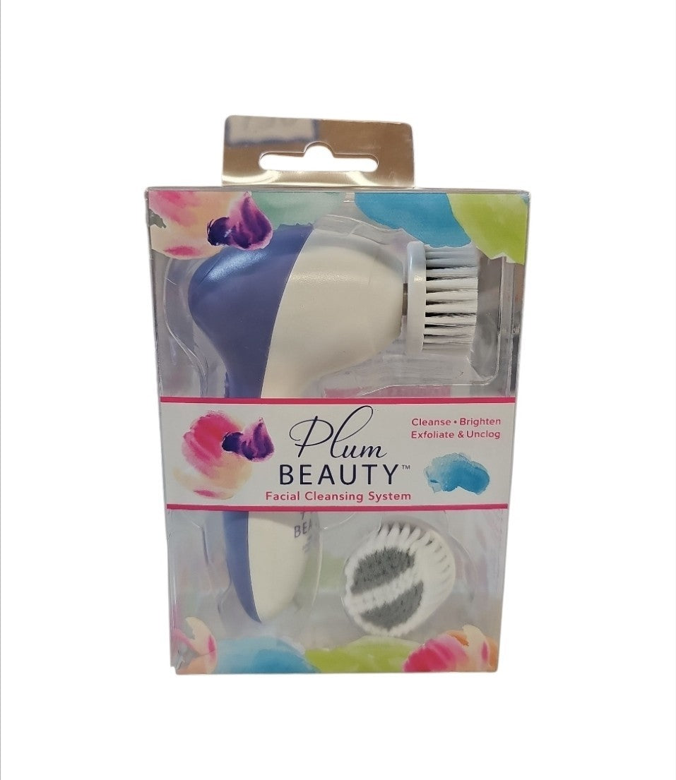 Plum Beauty Facial Cleansing System, Cleanse Brighten Exfoliate