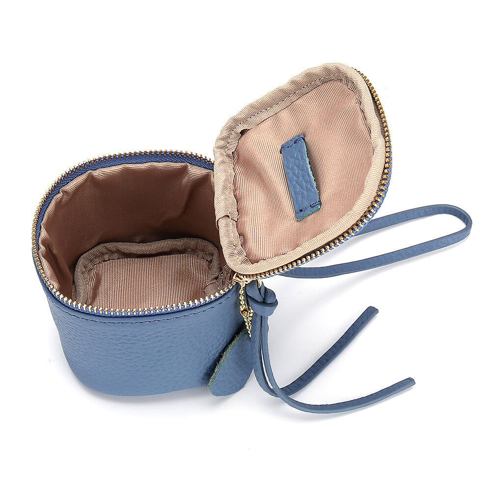 Women Makeup Bag Coin Purse Cosmetic Tote Mini Lipstick Holder Leather Wallet
