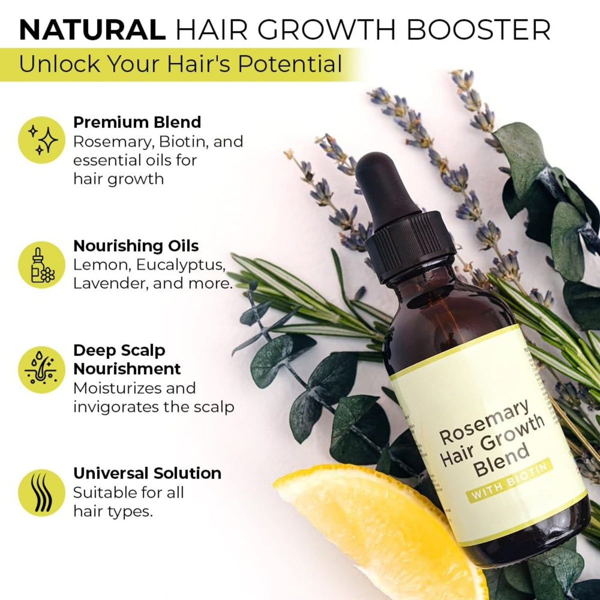 Rosemary Hair Growth Oil & Serum - Anti Hair Loss