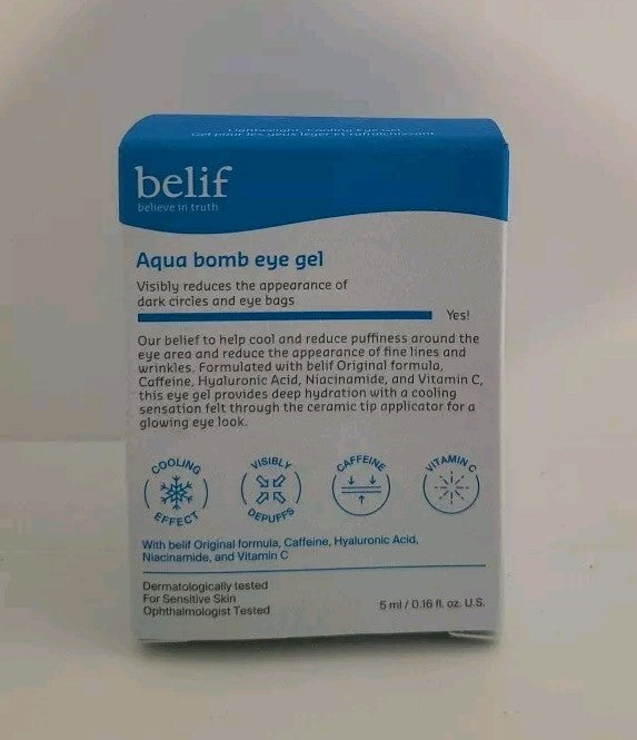 BELIF Aqua Bomb Eye Gel Travel Size 0.16oz - Hydrating Eye Care