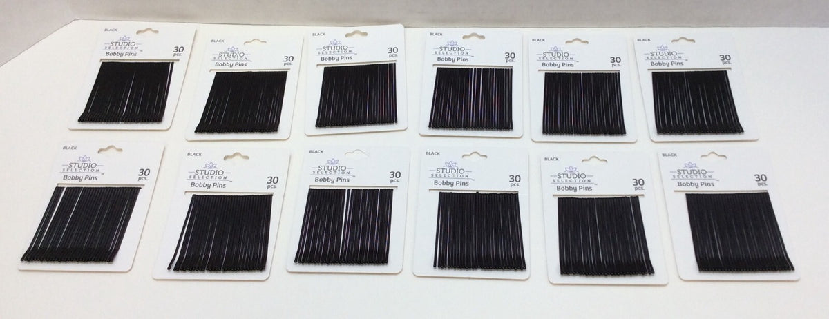Studio Selection Bobby Pins, Black Lot of 360 Free Shipping