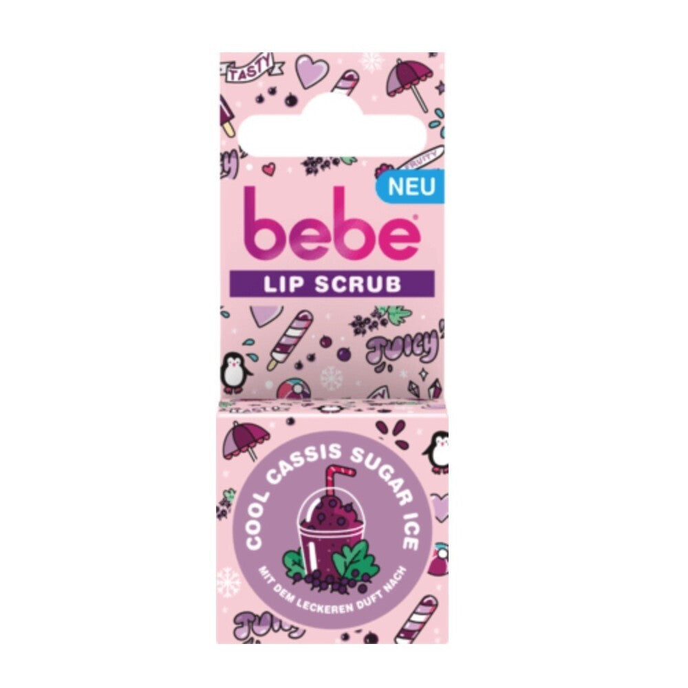 Lip Scrub with Blackcurrant Flavor - Natural Sugar Exfoliant - 1 Count