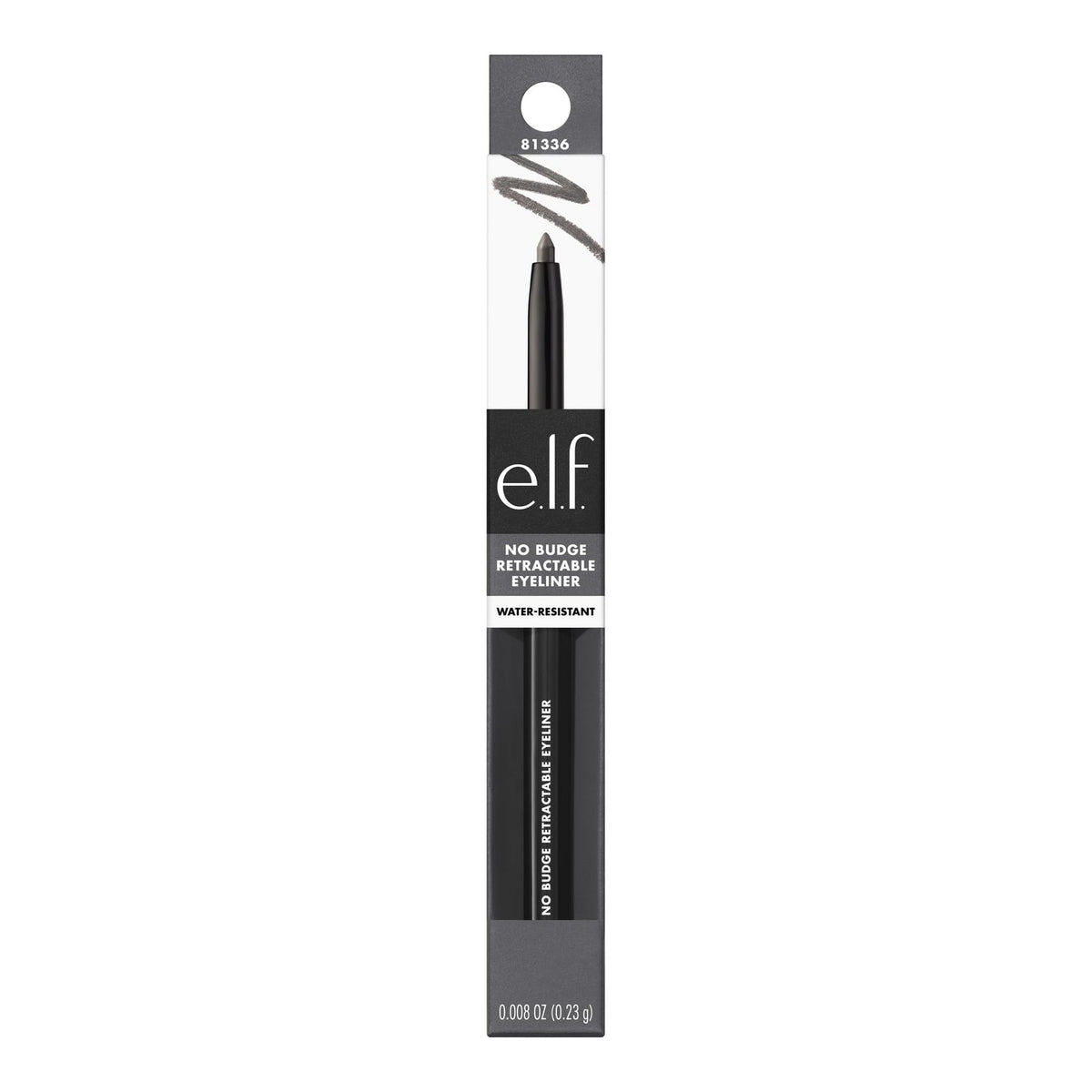 Waterproof Retractable Eyeliner Pencil - Creamy, Long-Lasting, Grey