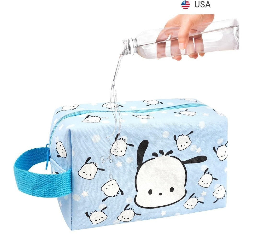 Anime Cinnamoroll Dog Makeup Bag - Cute Cosmetic Pouch for Travel & Storage