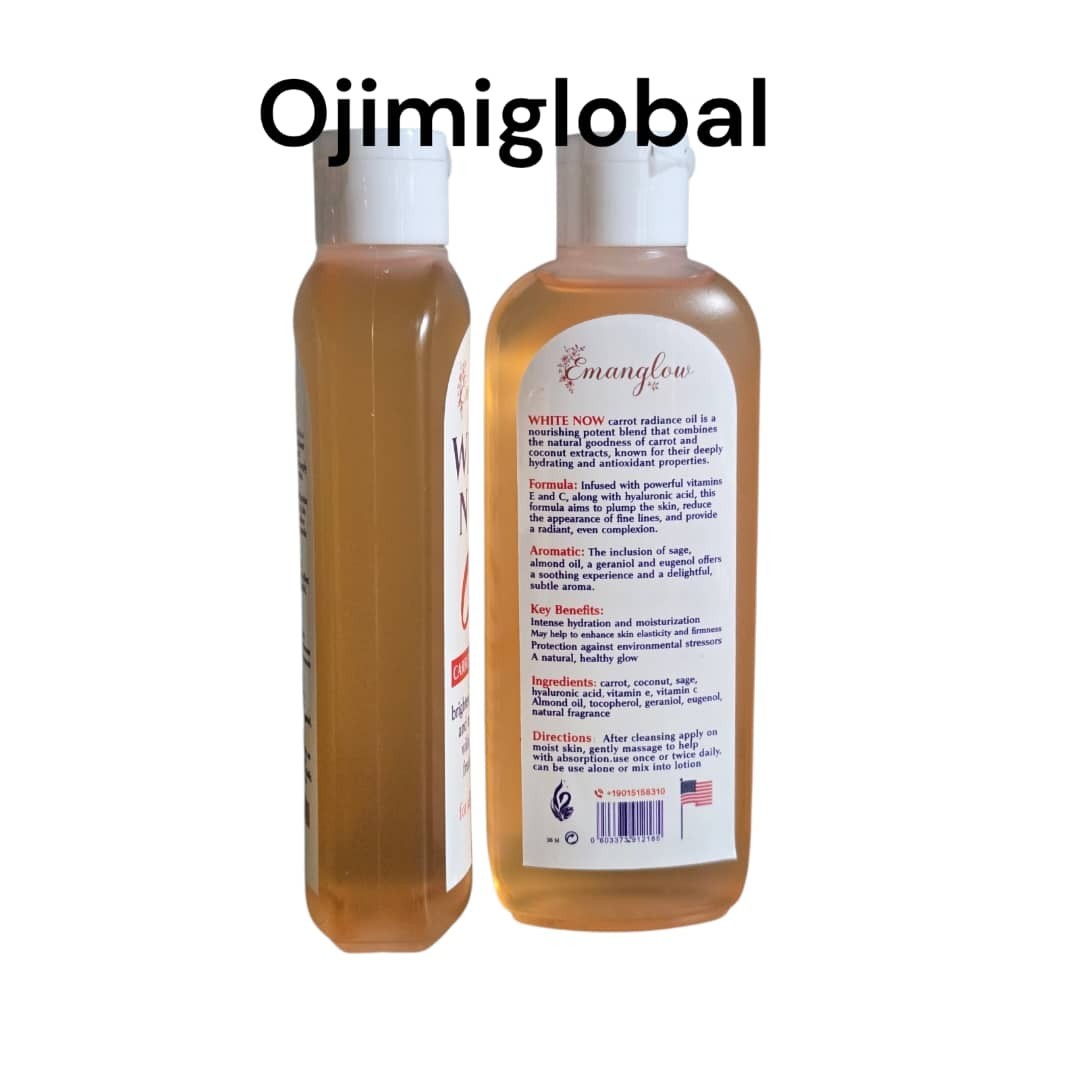 Hydrating Brightening Carrot & Coconut Oil Set for Skin - 2pcs