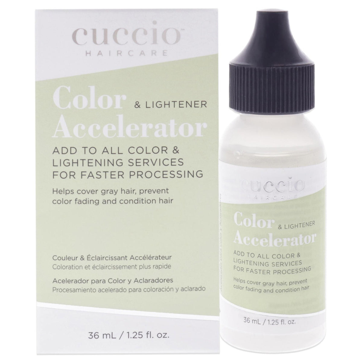 Hair Color and Lightener Accelerator by Cuccio 1.25 oz - Faster Processing, Gray Coverage, Long-Lasting Color