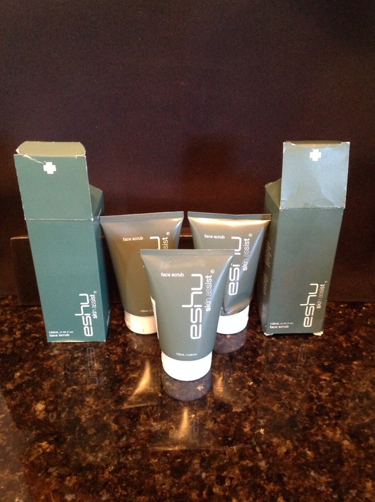 Face Scrub with Walnut Shell & Eucalyptus - 4.06 oz Each, Set of 3