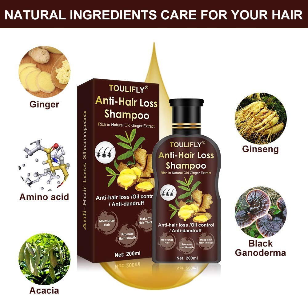 Anti-Hair Loss Shampoo with Ginger Extract - 200ml