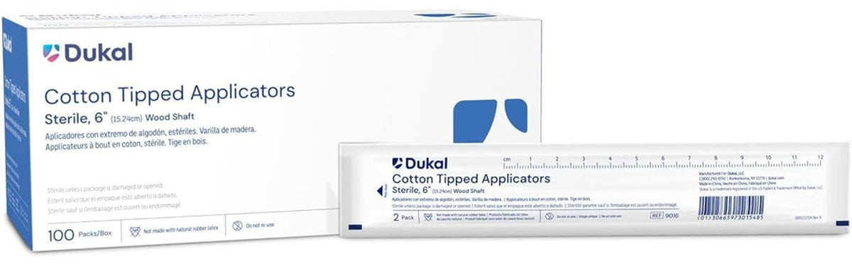 Sterile Cotton Tipped Wood Applicators 6 Inch Pack of 1000