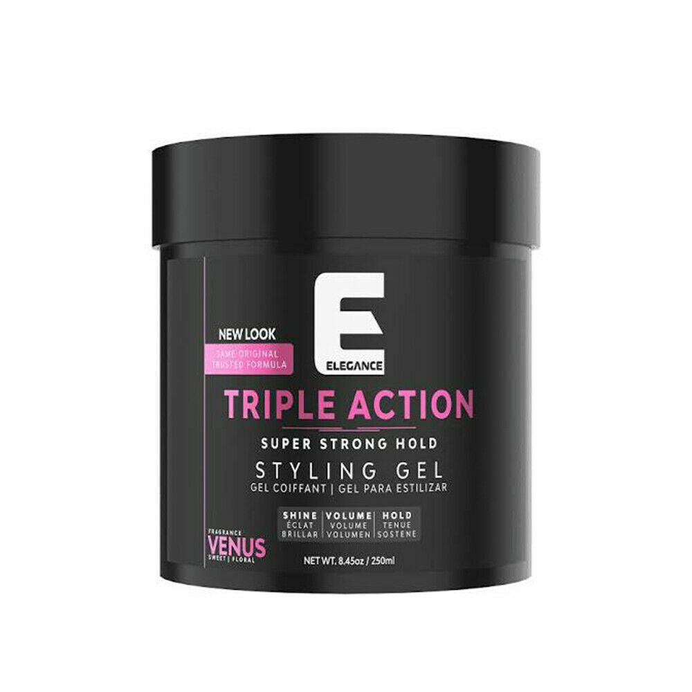 Strong Hold Styling Gel - All Variants 8.45oz Long-Lasting Shine & Volume