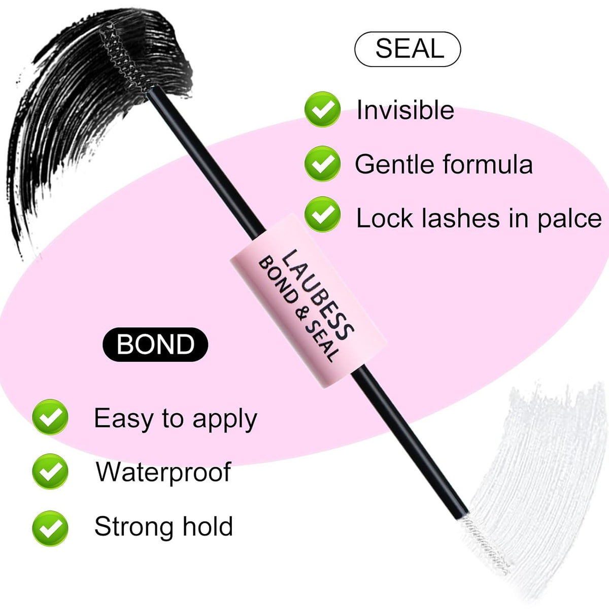 Waterproof Lash Bond and Seal Mascara for Eyelash Extensions - 5ml