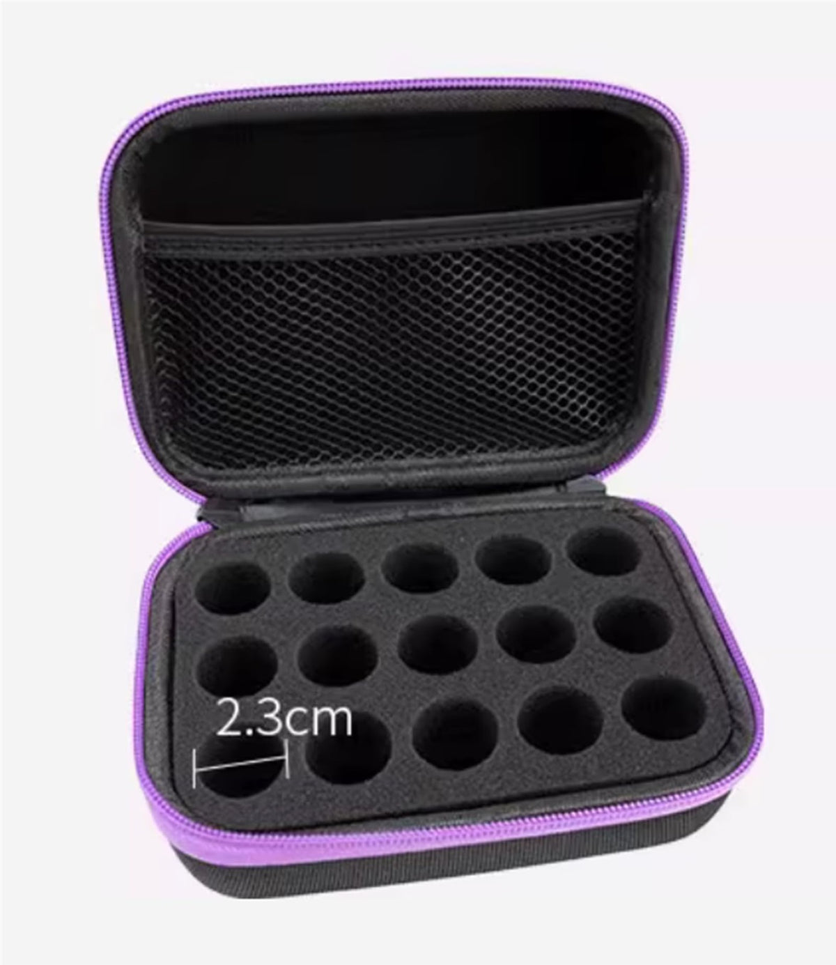 Essential Oil Storage Case Hard Shell Glass Bottle Travel Organizer - Holds 15 10ML Vials