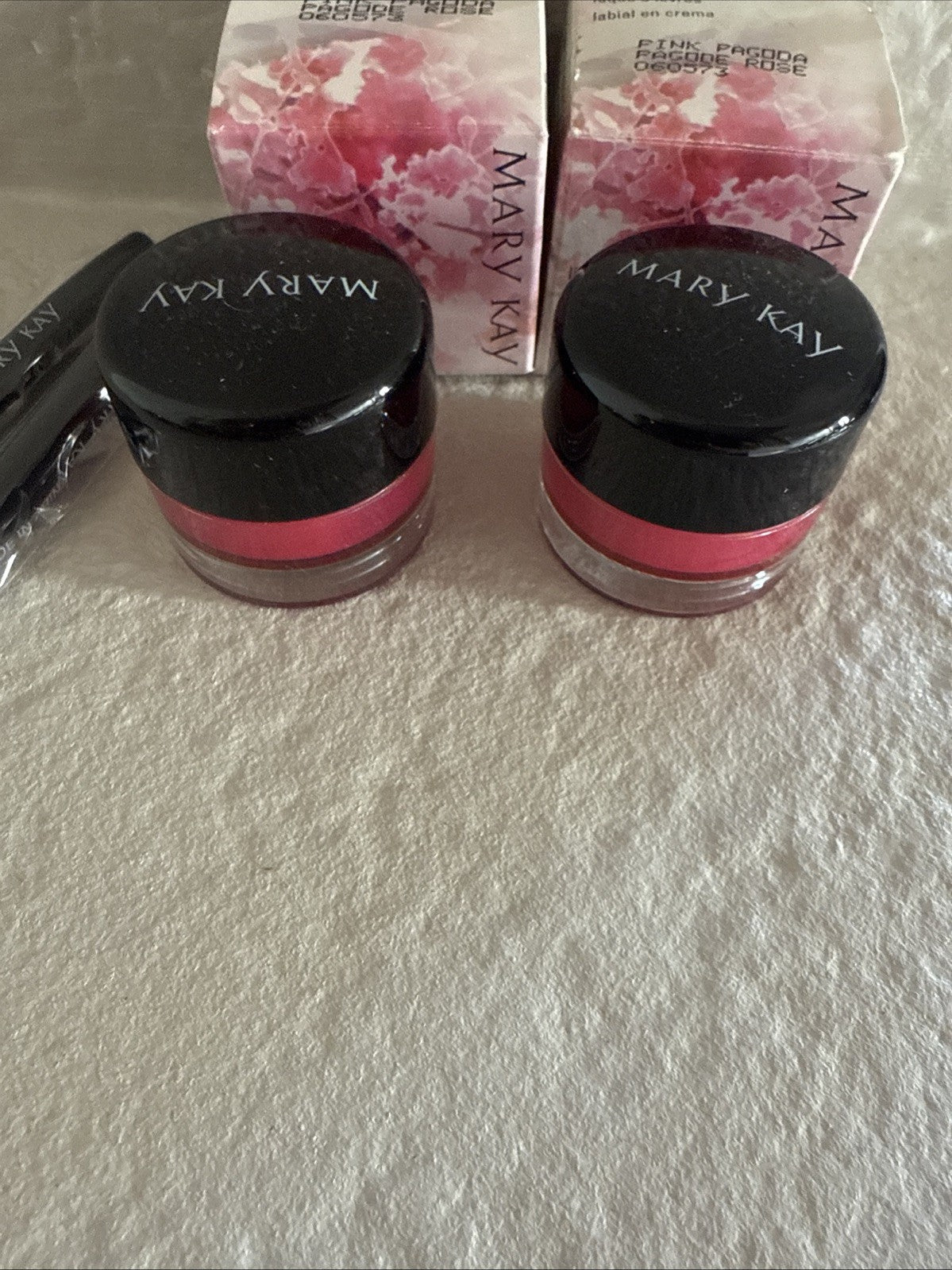 Mary Kay Lip Lacquer Pink Pagoda 2 Pack with Lip Brush - Lip Makeup Set