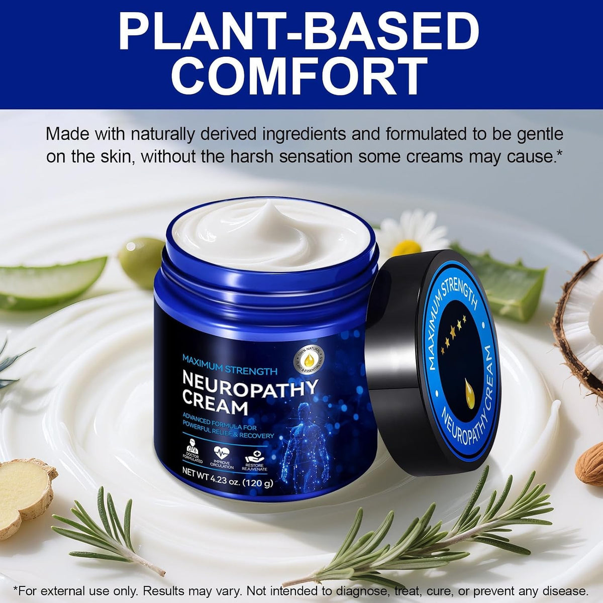 Neuropathy Cream Extra Strength - Nerve Relief for Feet, Legs & Hands