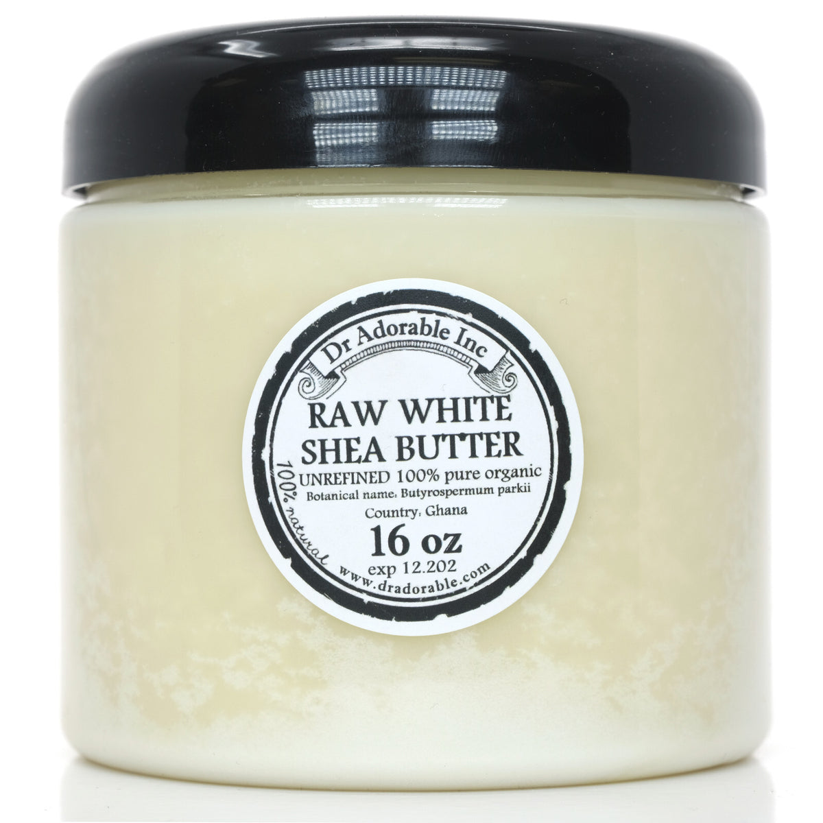 Unrefined White Shea Butter - 100% Organic Raw