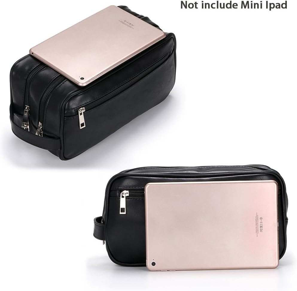 Travel Toiletry Bag Waterproof PU Organizer for Men Women