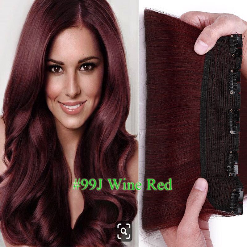 Remy Human Hair Extensions Clip-In One Piece Thick Weft for Full Head