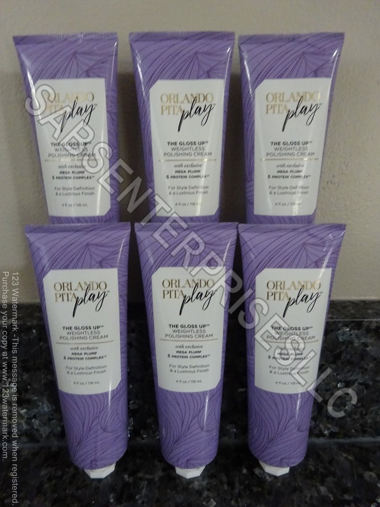 6 Pack Orlando Pita Play The Gloss Up Weightless Polishing Cream 4 Fl oz
