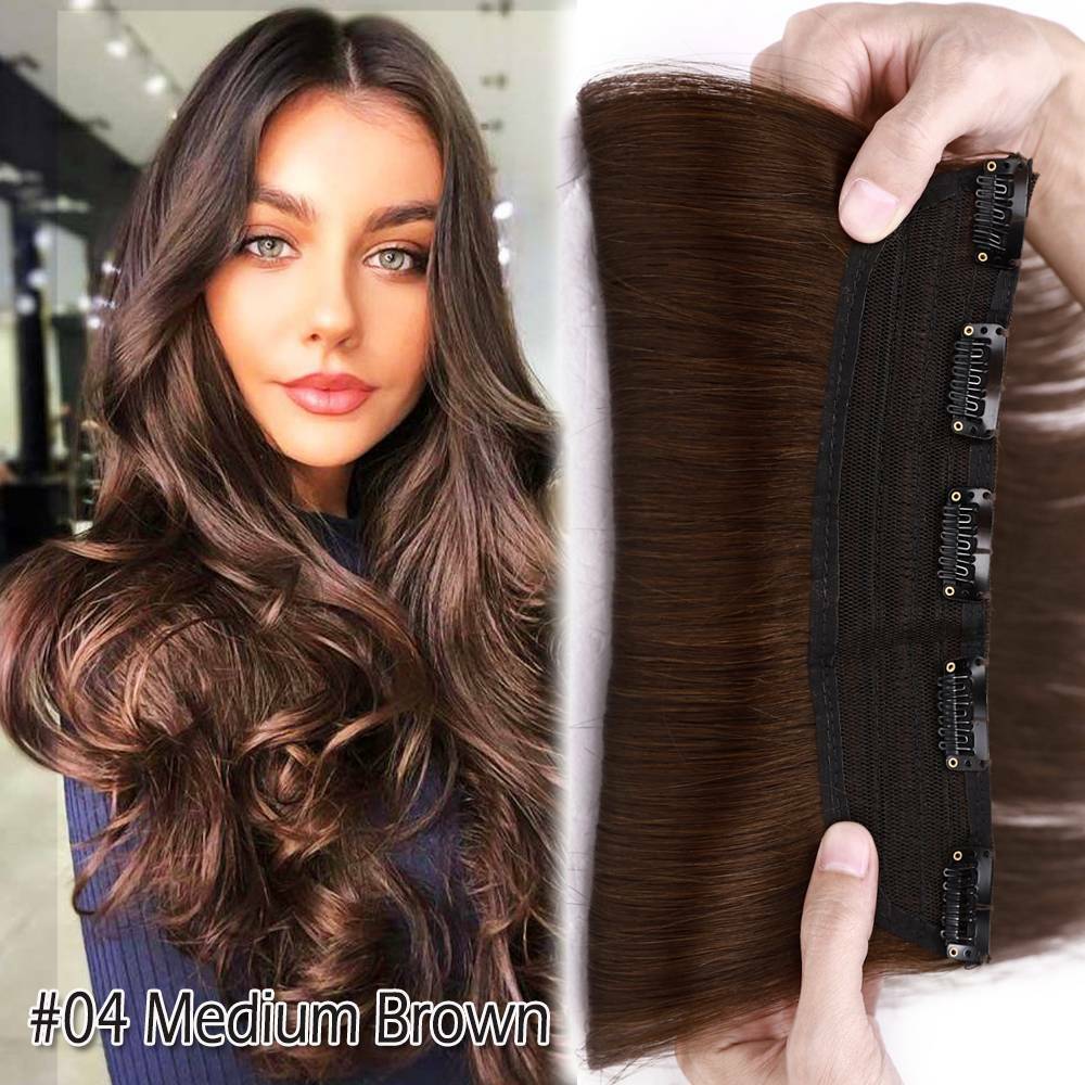 Clip-In Human Hair Extensions Full Head Highlight Straight
