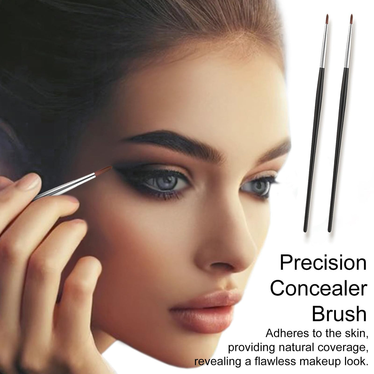 7-Piece Ultra Fine Sable Eyeliner Brush Set for Precise Eye Makeup
