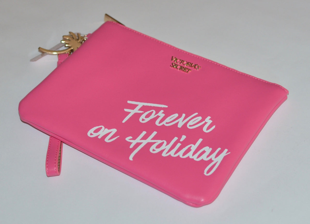 Victoria's Secret Forever Holiday Makeup Clutch Bag - Wristlet Cosmetic Pouch