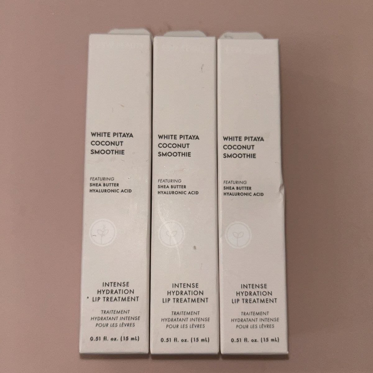 Lip Treatment Set - White Pitaya Coconut Smoothing Lip Care 3-Pack