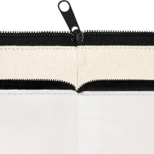 6-Pack Small Canvas Zipper Pouches - 8 x 4.2 Inch Travel & Craft Organizer