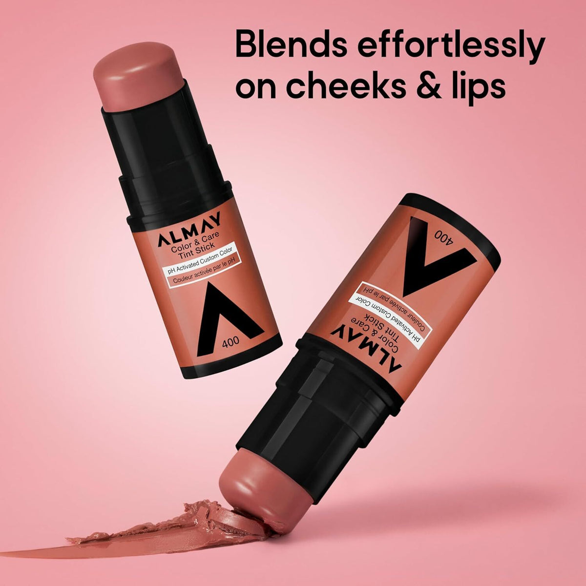 Lip & Cheek Tint Stick - Nude Flush Multi-Use Dr y Dewy Finish