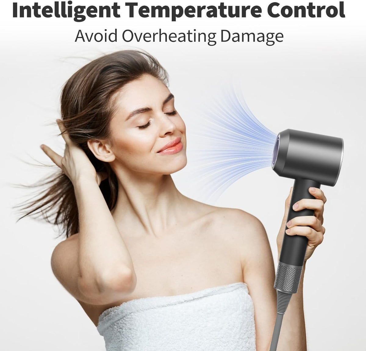 Professional Ionic Hair Dryer 110,000 RPM with Diffuser - 8 Modes
