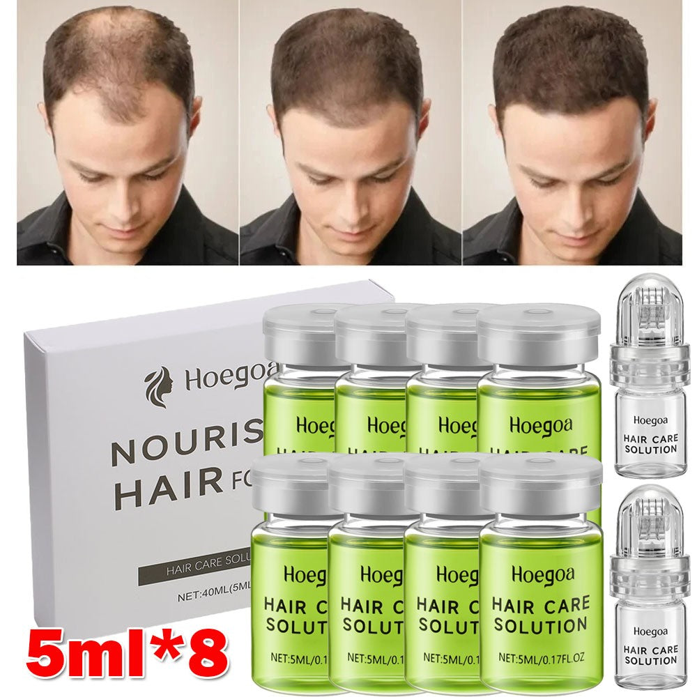 8-Piece Hair Growth Treatment Serum Set with Ginseng