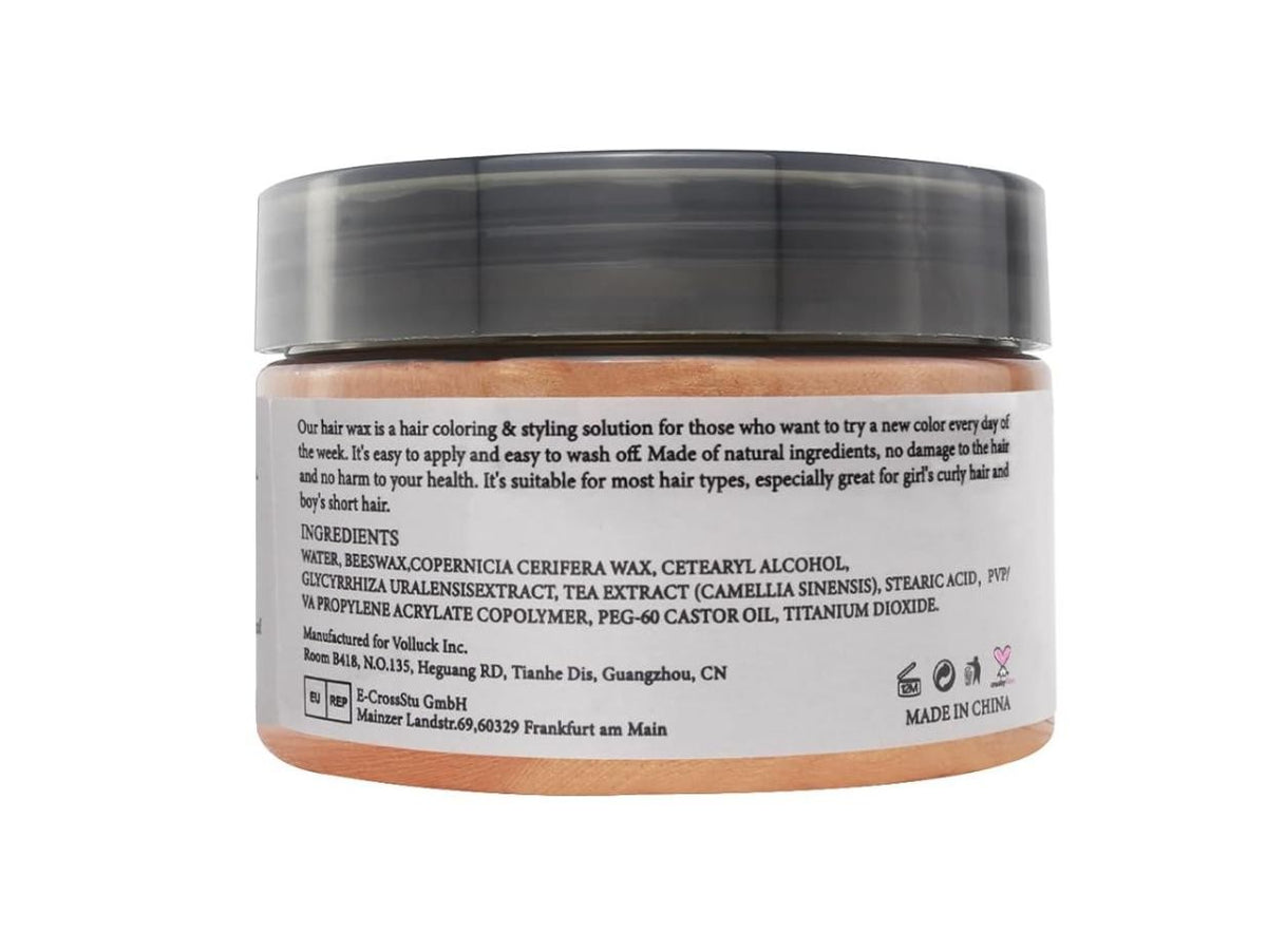 Temporary Hair Wax Color Set - Natural Orange Hair Styling Pomades for Men & Women