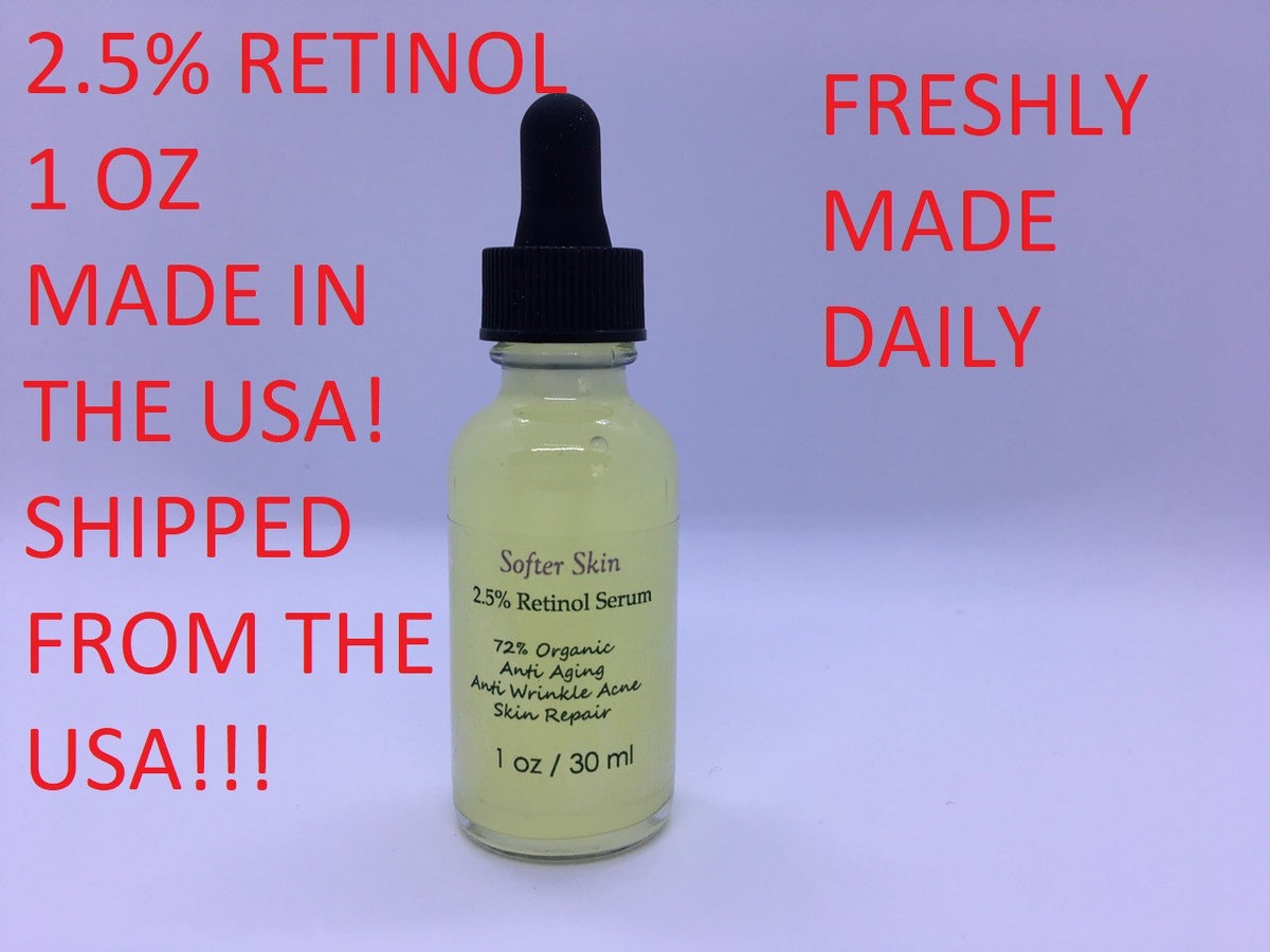 Retinol 2.5% Serum with Hyaluronic Acid - Anti-Aging Skin Treatment