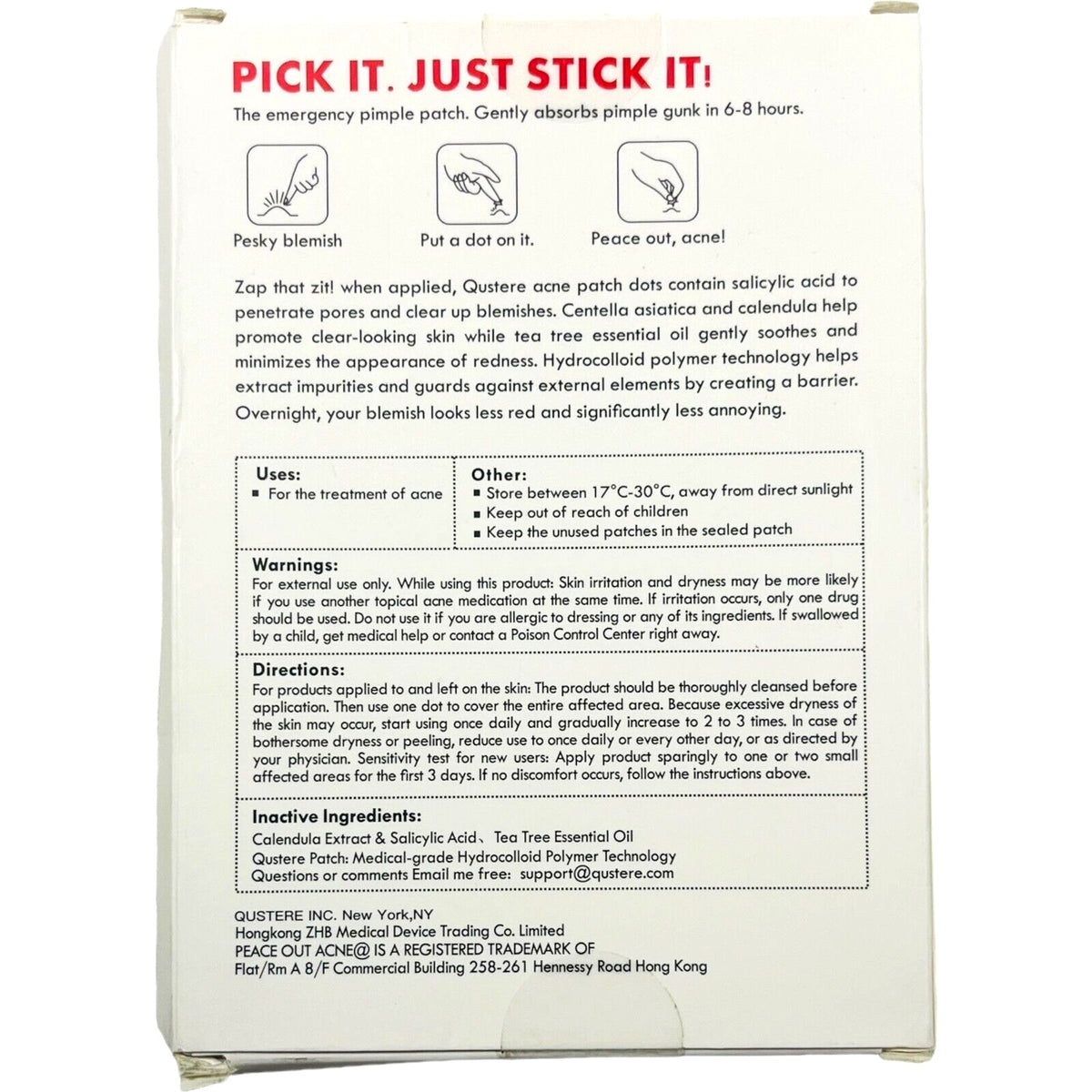 Pimple Patch Kit 282 Patches – Two Boxes, Acne Care