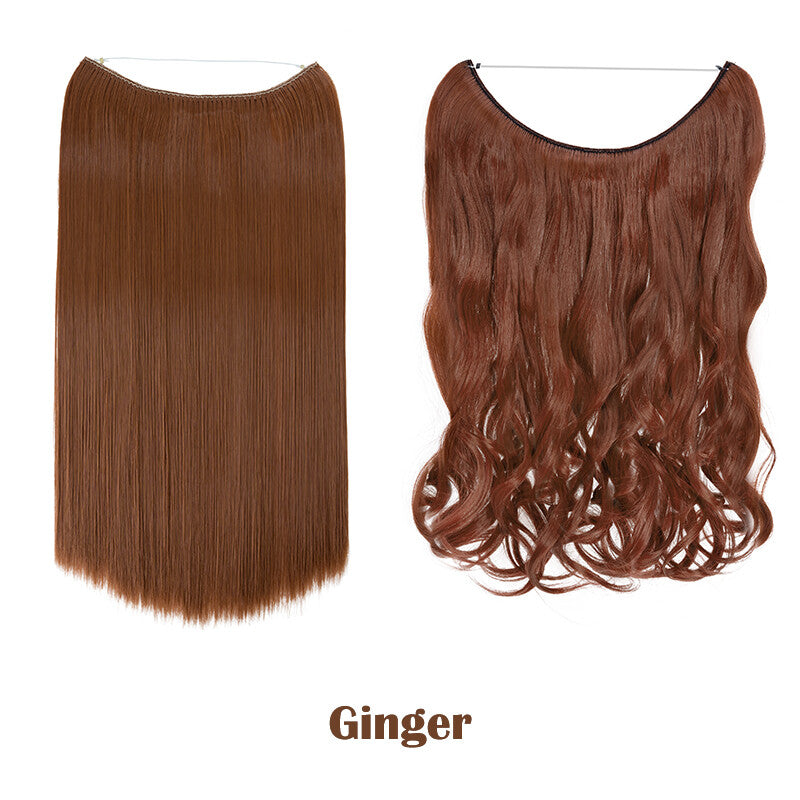 Hair Extensions with Elastic Band & Miracle Ring - Thick, Real Hair