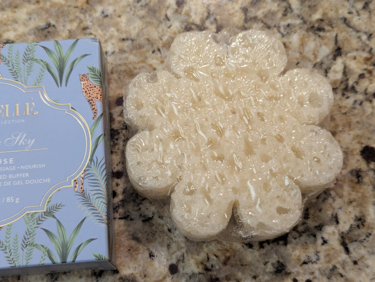 Spongelle Lavender Sky Multi-Use Body Wash Buffer 3 oz - Exfoliating & Cleansing