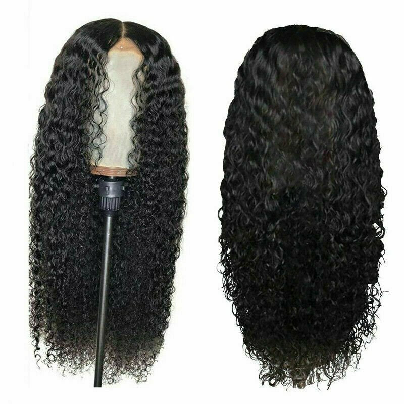 Long Curly Wavy Hair Wig for Women - Synthetic Brazilian Style 45cm