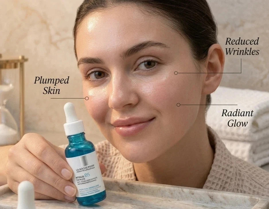 Hydrating Anti-Wrinkle Serum Pack of 2 - Hyaluronic Acid & B5 for All Skin Types