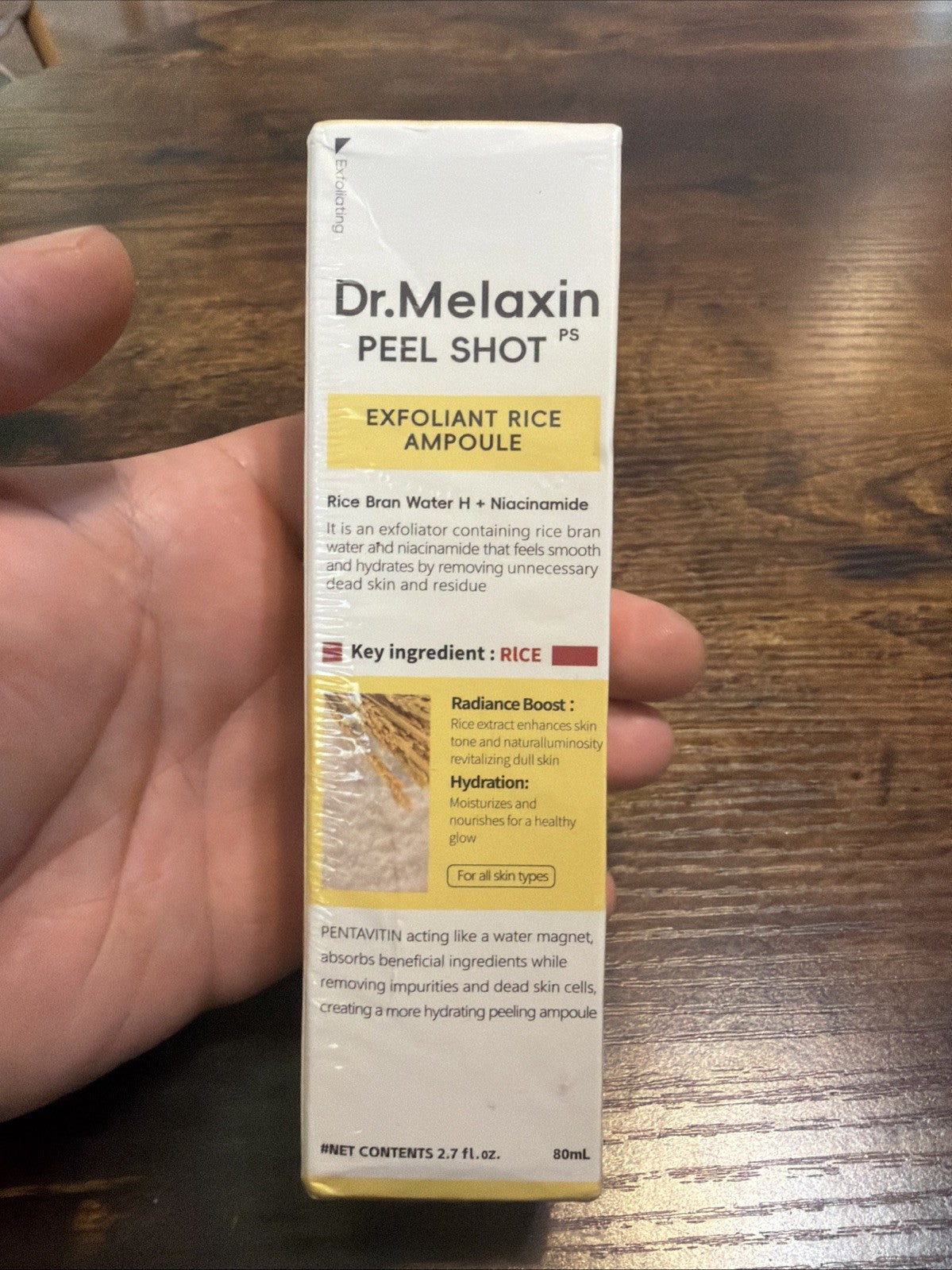Hydrating Rice Bran Niacinamide Face Serum - 2.7 fl oz | Dr.Melaxin Peel Shot PS