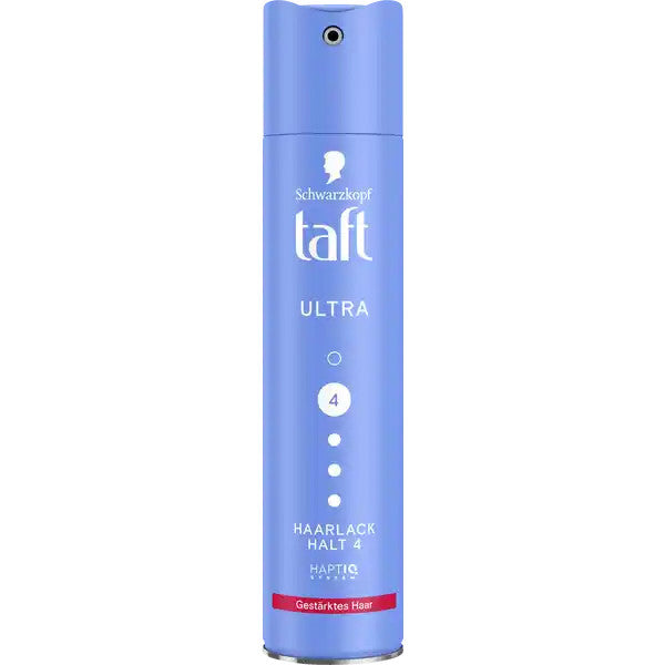 Ultra Strong Hold Hair Spray Level 4 - 250ml, Vegan & Humidity Resistant