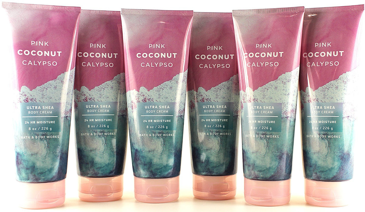 Pink Coconut Calypso Body Cream Lotion - 8oz (6-Pack)
