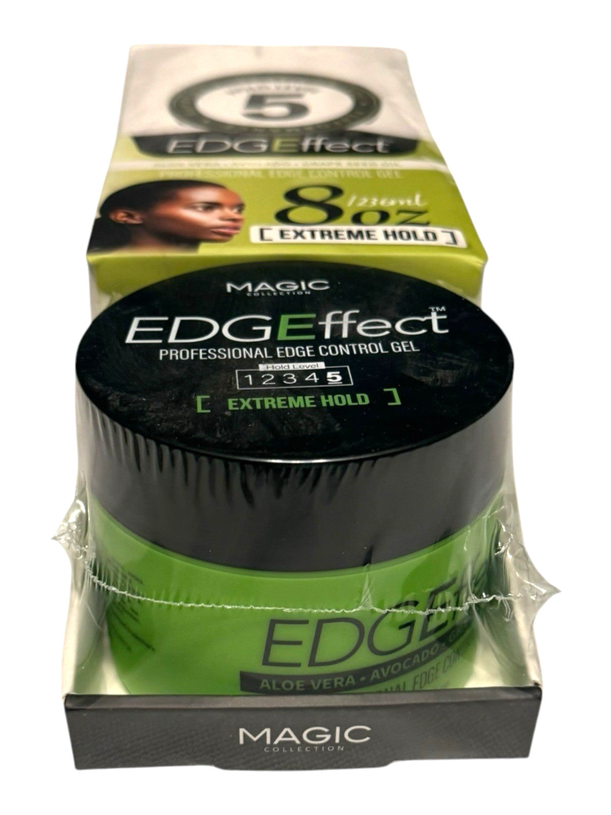 Extreme Hold Hair Gel with Avocado, Aloe Vera & Grape Seed Oil - 8oz, 3-Pack