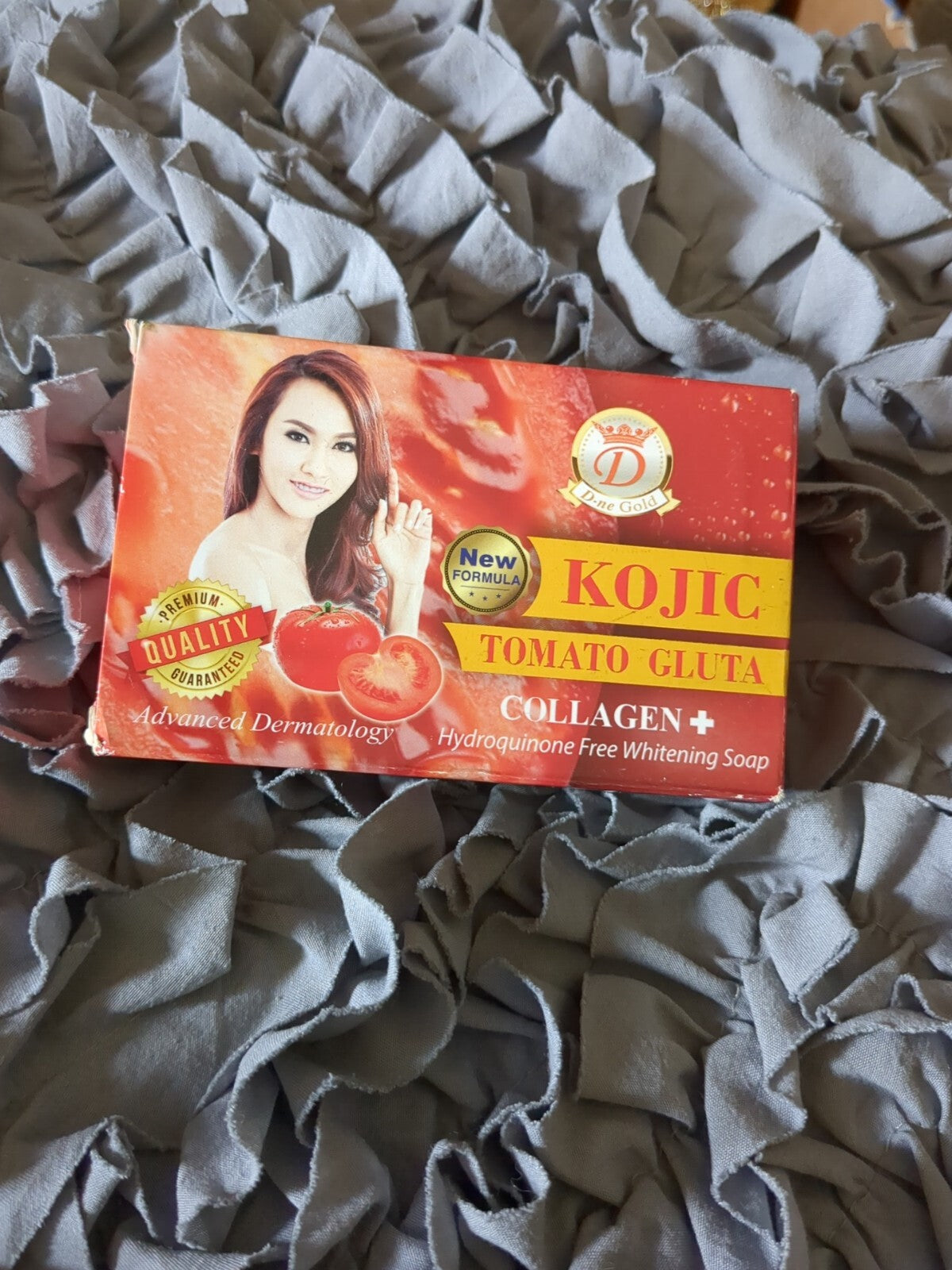 Kojic Tomato Gluta Collagen Whitening Soap for Blemish & Dark Spots - 7 Days