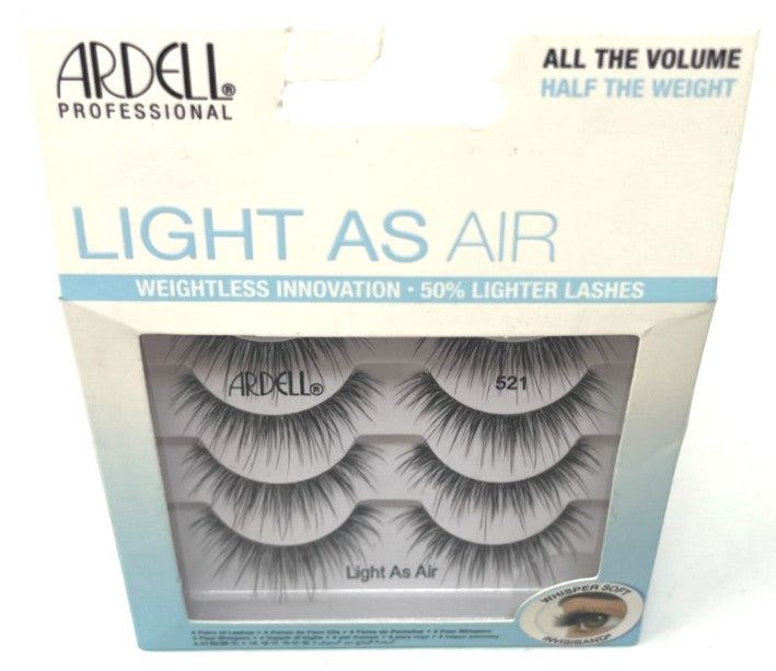 Light As Air False Eyelashes 4 Pairs - Natural Volume & Lightweight Faux Lashes