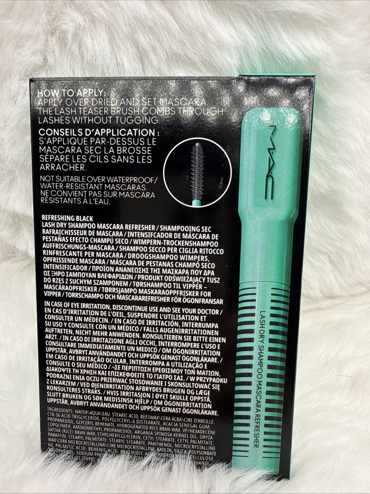 MAC Lash Dry Shampoo Mascara Refresher Black 6.5mL Full Size