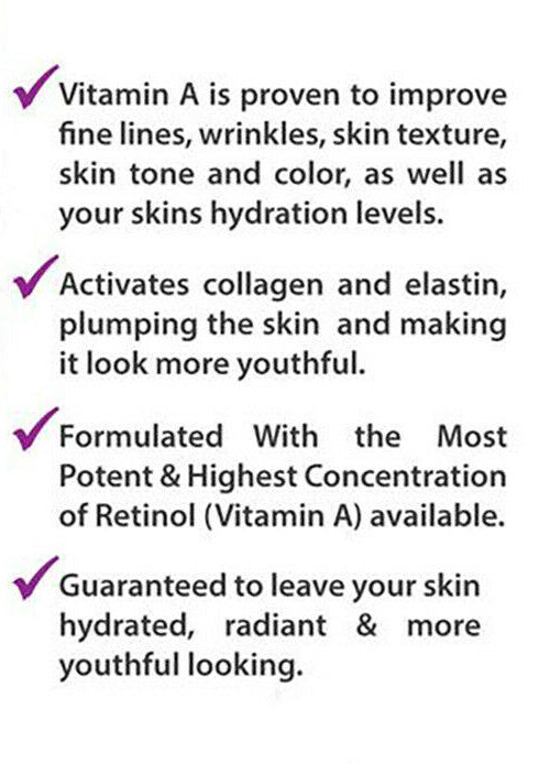 Retinol Serum Moisturizer with Hyaluronic Acid