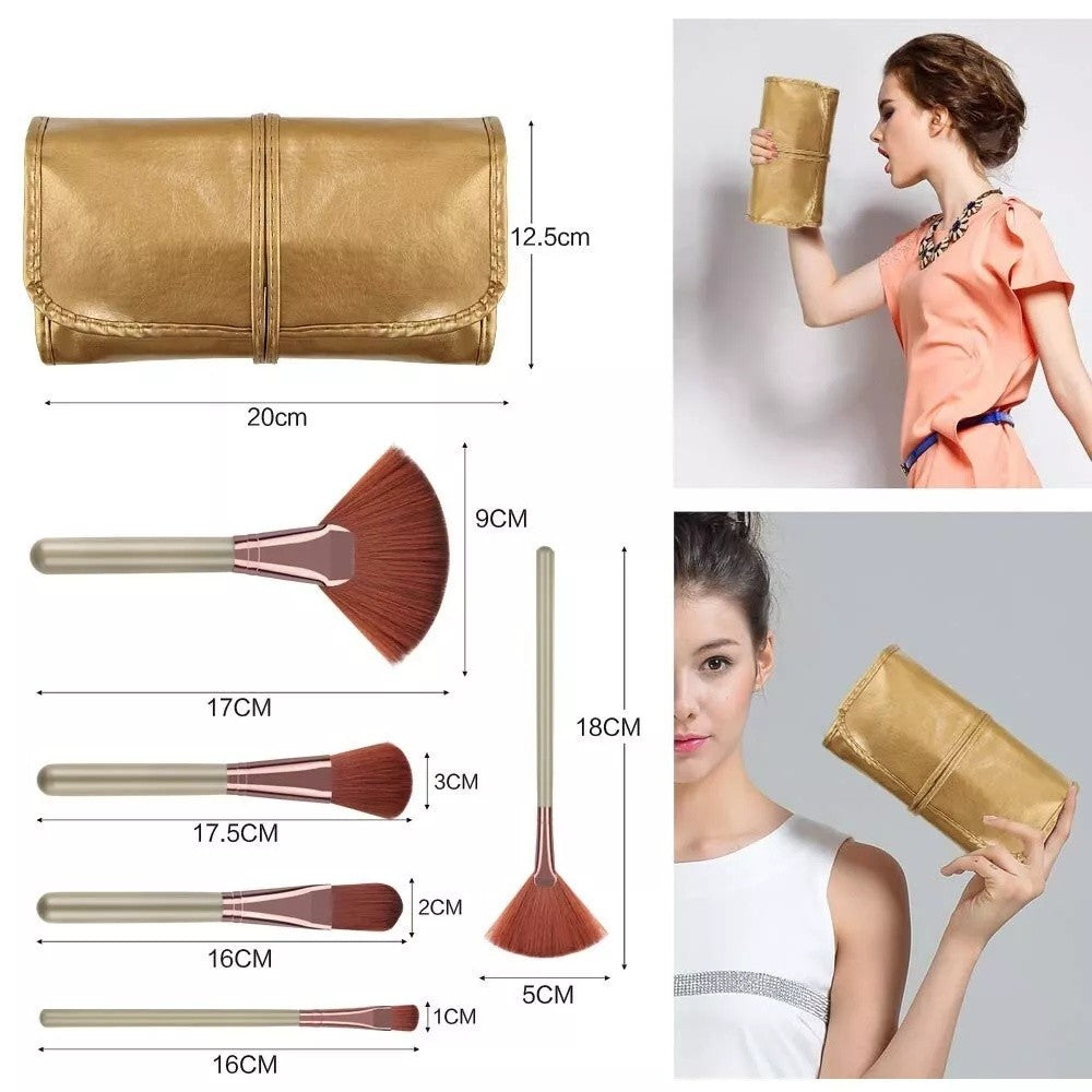 Pro 22Pcs Makeup Brush Set Flat Top Kabuki for Liquid & Cream Foundations